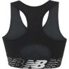 imageNew Balance Womens Seamless Wirefree Racerback Sports Bra with Removable Pads Bottom Band with LogoBlack