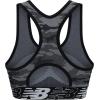 imageNew Balance Womens Seamless Wirefree Racerback Sports Bra with Removable Pads Bottom Band with LogoCamo Black