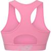 imageNew Balance Womens Seamless Wirefree Racerback Sports Bra with Removable Pads Bottom Band with LogoPeony Glow