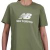imageNew Balance Womens Sport Essentials Jersey Logo TShirtDark Olivine