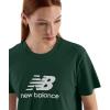 imageNew Balance Womens Sport Essentials Jersey Logo TShirtNightwatch Green