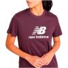 imageNew Balance Womens Sport Essentials Jersey Logo TShirtPlum Brown