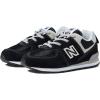 imageNew Balance boys 574 V1 Lifestyle Bungee Sneaker BlackWhite 65 Wide Toddler US
