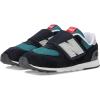 imageNew Balance BabyGirls 574 V1 History Newb Hook ampamp Loop SneakerBlackNew Spruce