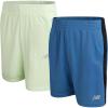 imageNew Balance Boys Athletic Shorts  2 Pack MoistureWicking Performance Mesh Running and Sports Shorts for Boys for 420Sea Stone Melon