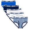 imageNew Balance Boys Soft Cotton Tag Free Brief Underwear 5PackTeam NavyWhiteWord Blue Team RoyalStripes