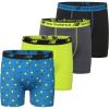imageNew Balance Boys Tagless Moisture Wicking Breathable Boxer Briefs Underwear 2 Performance2 MeshBlue OasisThirty WattThunderBlack