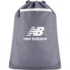 imageNew Balance Drawstring Backpack Small Gym Travel Bag with Front Zip Pocket Sports Cinch Sack for Men and Women Black 175 InchGrey