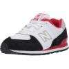 imageNew Balance Kids 574 V1 Classic Suede Laceup SneakerBlackTeam Red
