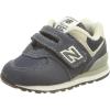 imageNew Balance Kids 574 V1 Scribble Hook and Loop SneakerNavyGrey