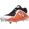 imageNew Balance Mens 4040 V4 Metal Baseball ShoeBlackOrange