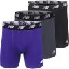 imageNew Balance Mens 5quot No Fly Cotton Performance Boxer Briefs 3Pack Or 4PackPrism PurpleLeadBlack