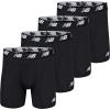 imageNew Balance Mens 5quot No Fly Cotton Performance Boxer Briefs 4PackBlackBlackBlackBlack