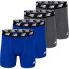imageNew Balance Mens 5quot No Fly Cotton Performance Boxer Briefs 4PackTeam RoyalDark HeatherTeam RoyalDark Heather