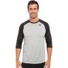 imageNew Balance Mens Baseball Raglan 34 SleeveTeam Black