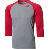 imageNew Balance Mens Baseball Raglan 34 SleeveTeam Red