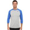 imageNew Balance Mens Baseball Raglan 34 SleeveTeam Royal