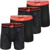 imageNew Balance Mens Performance 6quot No Fly Boxer Brief 4 PackDragonfly  Black Drg  Dragonfly  Black Drg