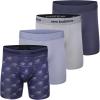 imageNew Balance Mens Ultra Smooth Microfiber Lightweight Breathable Performance Boxer Brief Underwear 4 PackNavyDream StateDusk ShowerSlate Grey