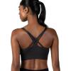 imageNew Balance Seamless Sports Bra Sostn Deportivo Strappy Yoga Athletic MoistureWickingBlack Cement