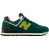 imageNew Balance UnisexAdult 574 V2 Varsity Suede SneakerMarsh GreenMarshlandNew Spruce