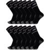 imageNew Balance UnisexAdults Mens and Womens Performance Cushioned Crew Socks6 ampamp 12 PairsMoisture WickingBlack 12 Pairs