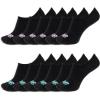 imageNew Balance UnisexAdults Mens and Womens Performance Cushioned Liner Socks6 ampamp 12 PairsMoisture WickingBlack 12 Pairs