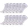 imageNew Balance UnisexAdults Mens and Womens Performance Cushioned Low Cut Socks6 ampamp 12 PairsMoisture WickingWhite 12 Pairs