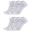imageNew Balance UnisexAdults Mens and Womens Performance Cushioned Low Cut Socks6 ampamp 12 PairsMoisture WickingWhite 6 Pairs