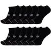 imageNew Balance UnisexAdults Mens and Womens Performance Cushioned No Show Socks6 ampamp 12 PairsMoisture WickingBlack