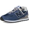imageNew Balance Womens 574 Core SneakerNavy With White