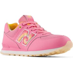 imageNew Balance Boys 574 V1 Konkrete Jungle Laceup SneakerSignal Pink