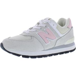 imageNew Balance Boys 574 V1 Konkrete Jungle Laceup SneakerSolid GreyTeam PinkSilver