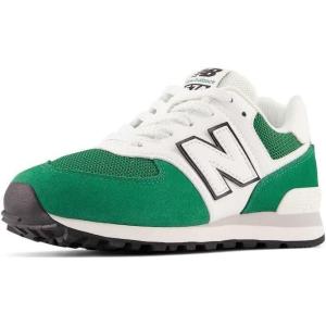 imageNew Balance Boys 574 V1 Laceup SneakerClassic PineWhiteBlack