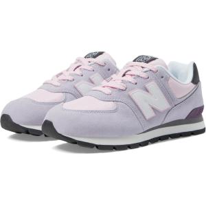 imageNew Balance Boys 574 V1 Laceup SneakerGrey VioletLight Raspberry