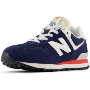 imageNew Balance Boys 574 V1 Laceup SneakerNb NavyBlast Red