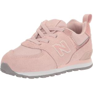imageNew Balance Boys 574 V1 Laceup SneakerPink HazeWhite