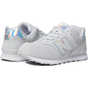 imageNew Balance Boys 574 V1 Laceup SneakerSummer FogWhite