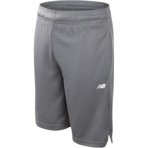 imageNew Balance Boys Active Shorts  Performance Gym Shorts with Pockets  Kids Mesh Athletic Shorts for Boys Size 420Gun Metal