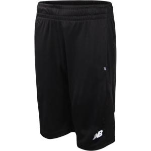 imageNew Balance Boys Athletic Shorts  MoistureWicking Performance Mesh Active Shorts for Boys for Running and Sports 420Deep Black