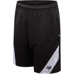 imageNew Balance Boys Athletic Shorts  MoistureWicking Performance Mesh Active Shorts for Boys for Running and Sports 420New Black