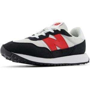 imageNew Balance Kids 237 V1 Lace Up SneakerGrey MatterTrue Red