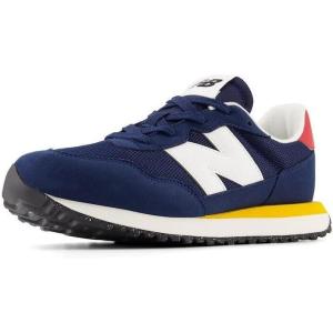 imageNew Balance Kids 237 V1 Lace Up SneakerNb NavyVarsity Gold