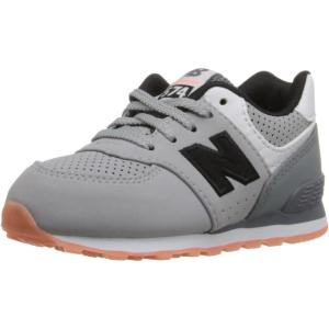imageNew Balance Kids 574 V1 Boardwalk Laceup SneakerGreyBlack