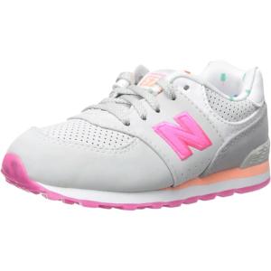 imageNew Balance Kids 574 V1 Boardwalk Laceup SneakerGreyPink