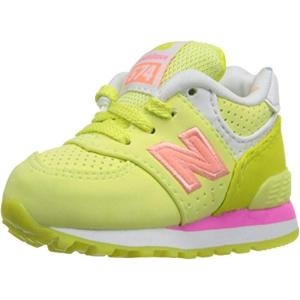 imageNew Balance Kids 574 V1 Boardwalk Laceup SneakerYellowPink