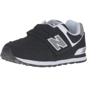 imageNew Balance Kids 574 V1 Classic Hook and Loop SneakerBlackBlack