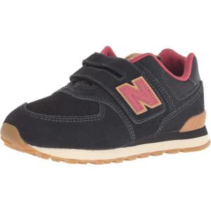 imageNew Balance Kids 574 V1 Classic Hook and Loop SneakerBlackEarth Red