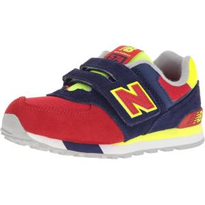imageNew Balance Kids 574 V1 Classic Hook and Loop SneakerBlueRed