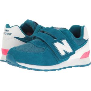 imageNew Balance Kids 574 V1 Classic Hook and Loop SneakerBlueWhite